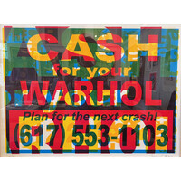 CASH FOR YOUR WARHOL NEXT CRASH SIGNED HARGADON PRINT