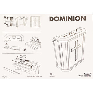 IMBUE SIGNED PRINT DOMINION ALTAR ASSEMBLY IMBUE SIGNED PRINT DOMINION ALTAR ASSEMBLY