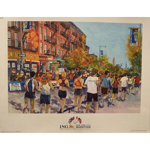 NYC MARATHON 2008 TRUMBULL POSTER