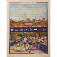 NYC MARATHON 2007 TRUMBULL POSTER