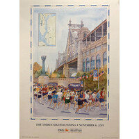 NYC MARATHON 2005 TRUMBULL POSTER