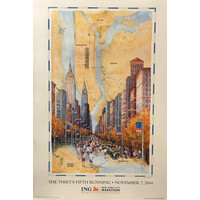 NYC MARATHON 2004 TRUMBULL POSTER