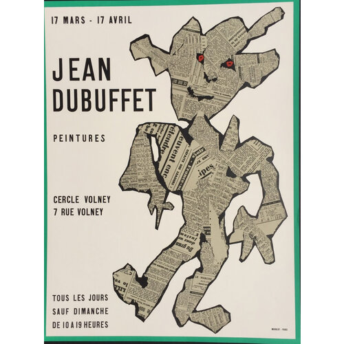 JEAN DUBUFFET POSTER JEAN DUBUFFET POSTER