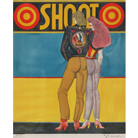 SHOOT SIGNED LINDNER 1969 LITHOGRAPH