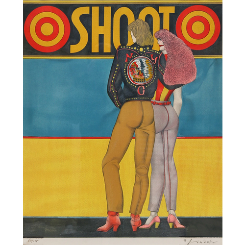 Lindner, Richard SHOOT SIGNED LINDNER 1969 LITHOGRAPH Lindner, Richard SHOOT SIGNED LINDNER 1969 LITHOGRAPH