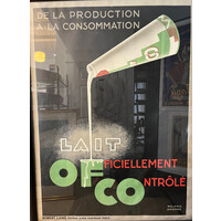 LAIT OFFICIELLEMENT CONTROLE POSTER
