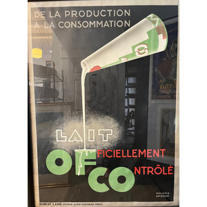 Ansieau, Roland LAIT OFFICIELLEMENT CONTROLE POSTER