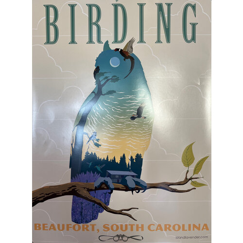 BEAUFORT TRAVEL POSTER BIRDING BEAUFORT TRAVEL POSTER BIRDING