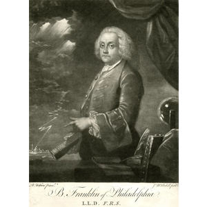 PORTRAIT OF BENJAMIN FRANKLIN BY BENJAMIN WILSON PORTRAIT OF BENJAMIN FRANKLIN BY BENJAMIN WILSON