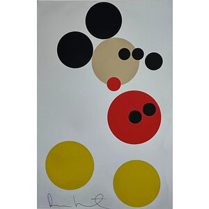 DAMIEN HIRST SIGNED MICKEY MOUSE PRINT (GREY)
