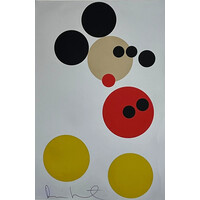 DAMIEN HIRST SIGNED MICKEY MOUSE PRINT (OFF WHTE)