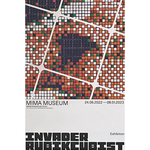 INVADER RUBIKCUBIST EXHIBITION MIMA MUSEUM DESIGN #1 INVADER RUBIKCUBIST EXHIBITION MIMA MUSEUM DESIGN #1