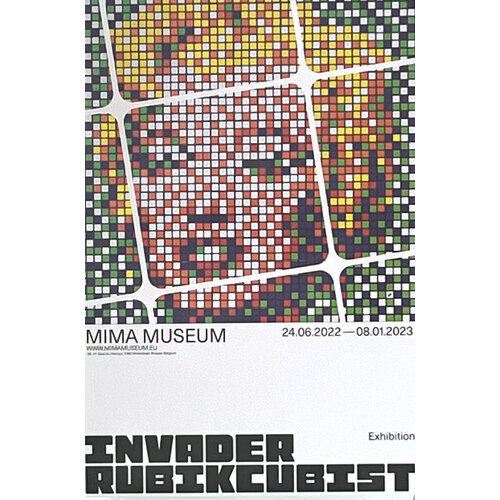 INVADER RUBIKCUBIST EXHIBITION MIMA MUSEUM DESIGN #2 INVADER RUBIKCUBIST EXHIBITION MIMA MUSEUM DESIGN #2