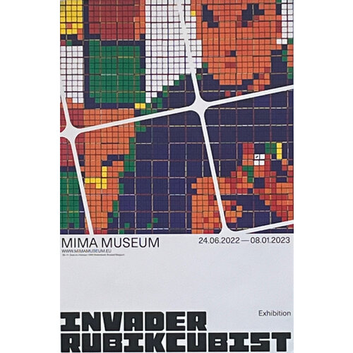 INVADER RUBIKCUBIST EXHIBITION MIMA MUSEUM DESIGN #4 INVADER RUBIKCUBIST EXHIBITION MIMA MUSEUM DESIGN #4