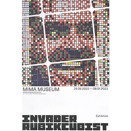 INVADER RUBIKCUBIST EXHIBITION MIMA MUSEUM DESIGN #6 INVADER RUBIKCUBIST EXHIBITION MIMA MUSEUM DESIGN #6