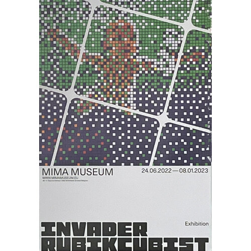 INVADER RUBIKCUBIST EXHIBITION MIMA MUSEUM DESIGN #7 INVADER RUBIKCUBIST EXHIBITION MIMA MUSEUM DESIGN #7