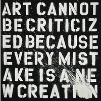 MR. BRAINWASH SIGNED ART CANNOT BE CRITICIZED WHITE SPLATTER PRINT