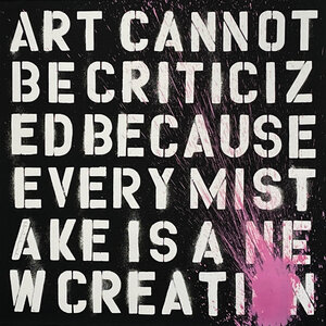 Mr. Brainwash MR. BRAINWASH SIGNED ART CANNOT BE CRITICIZED PINK SPLATTER PRINT
