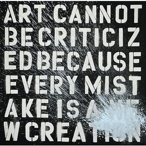 Mr. Brainwash MR. BRAINWASH SIGNED ART CANNOT BE CRITICIZED SILVER SPLATTER PRINT