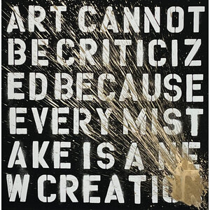 Mr. Brainwash MR. BRAINWASH SIGNED ART CANNOT BE CRITICIZED GOLD SPLATTER PRINT