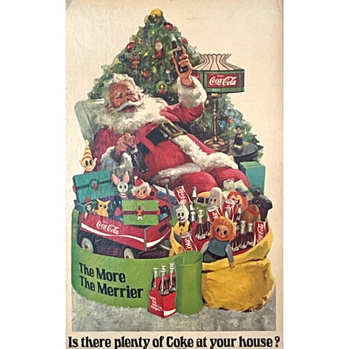 COCA-COLA CHRISTMAS SIGN THE MORE THE MERRIER COCA-COLA CHRISTMAS SIGN THE MORE THE MERRIER