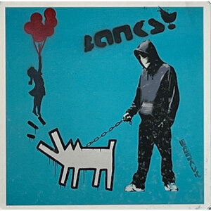 BANKSY DISMALAND CHOOSE YOUR WEAPON / GIRL WITH RED BALLOONS PRINT