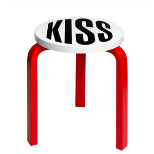 BARBARA KRUGER UNTITLED (KISS) STOOL 60