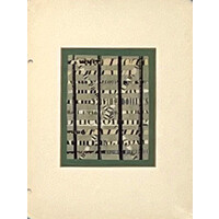 WILLIAM FREDERICKSEN SIGNED COLLAGE UNTITLED (GREEN & BLACK ABSTRACT)
