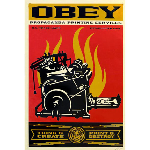 SHEPARD FAIREY OBEY PROPAGANDA PRINTING SERVICES SHEPARD FAIREY OBEY PROPAGANDA PRINTING SERVICES