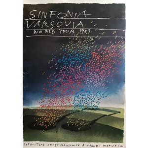 SINFONIA VARSOVIA WORLD TOUR 1987 POSTER