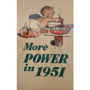 AMOCO MORE POWER IN 1951 POSTER