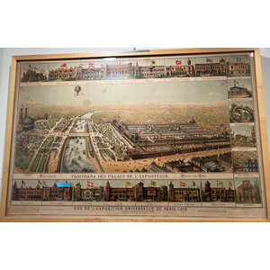 PARIS 1878 EXPO PANORAMA POSTER PARIS 1878 EXPO PANORAMA POSTER