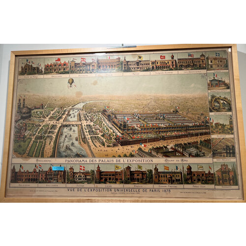 PARIS 1878 EXPO PANORAMA POSTER