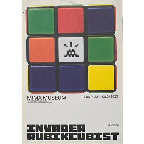 INVADER RUBIKCUBIST EXHIBITION MIMA MUSEUM DESIGN #9 INVADER RUBIKCUBIST EXHIBITION MIMA MUSEUM DESIGN #9