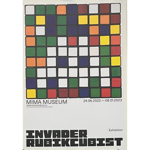 INVADER RUBIKCUBIST EXHIBITION MIMA MUSEUM DESIGN #10 INVADER RUBIKCUBIST EXHIBITION MIMA MUSEUM DESIGN #10
