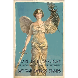WWI SHARE IN THE VICTORY WAR SAVINGS STAMPS POSTER