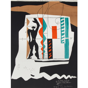 LE CORBUSIER MODULOR LITHOGRAPH LE CORBUSIER MODULOR LITHOGRAPH