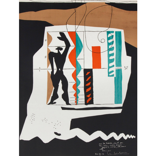 LE CORBUSIER MODULOR LITHOGRAPH LE CORBUSIER MODULOR LITHOGRAPH