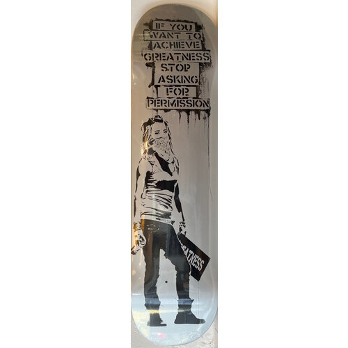 EDDIE COLLA SIGNED AMBITION SILVER  VARIANT SKATE DECK