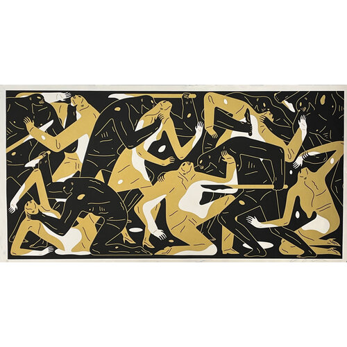 CLEON PETERSON SIGNED POISON IN THE MIND GOLD PRINT