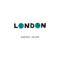 DAVID SHRIGLEY LONDON EVERYONE WELCOME PRINT