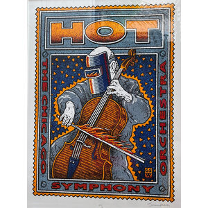 THE CHICAGO SYMPHONY ORCHESTRA HOT POSTER SIGNED THE CHICAGO SYMPHONY ORCHESTRA HOT POSTER SIGNED