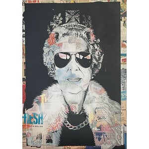 MR. BRAINWASH AVIATOR QUEEN ELIZABETH LITHOGRAPH