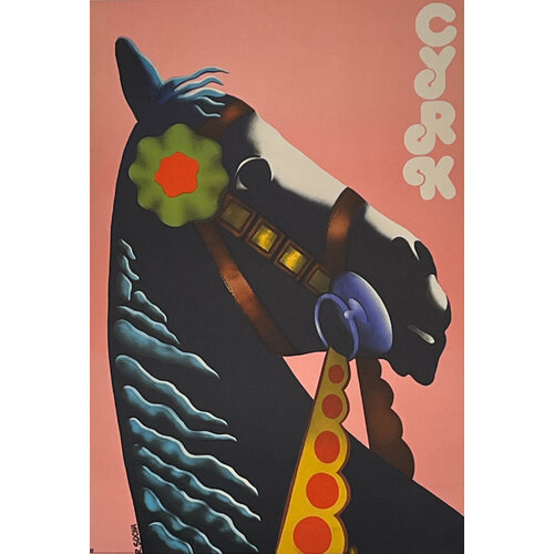CYRK POLISH CIRCUS POSTER HORSEHEAD CYRK POLISH CIRCUS POSTER HORSEHEAD