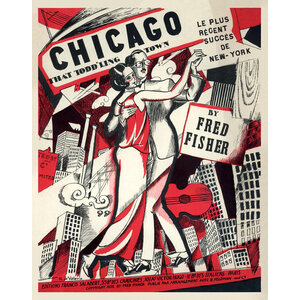 CHICAGO THAT TODD'LING TOWN BY FRED FISHER SHEET MUSIC COVER