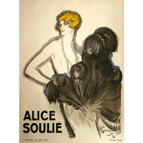John-Gabriel Domergue ALICE SOULIE POSTER John-Gabriel Domergue ALICE SOULIE POSTER