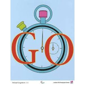 GO LONDON 2012 OLYMPICS PRINT