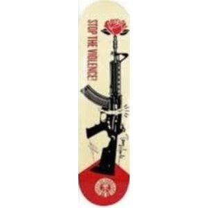 SHEPARD FAIREY SIGNED VOICES OF PARKLAND SKATE DECK