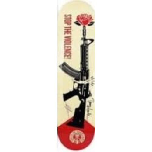 SHEPARD FAIREY SIGNED VOICES OF PARKLAND SKATE DECK SHEPARD FAIREY SIGNED VOICES OF PARKLAND SKATE DECK