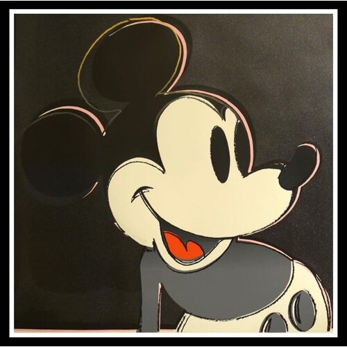 MICKEY WARHOL SUNDAY MORNING DIAMOND DUST SILKSCREEN MICKEY WARHOL SUNDAY MORNING DIAMOND DUST SILKSCREEN
